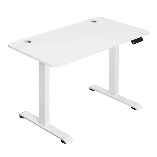 BukkitBow - Metalen Zit Sta Bureau - Verstelbaar in Hoogte met 2 Motoren en Anti Botsing - Met Kabelgaten en Geheugensloten