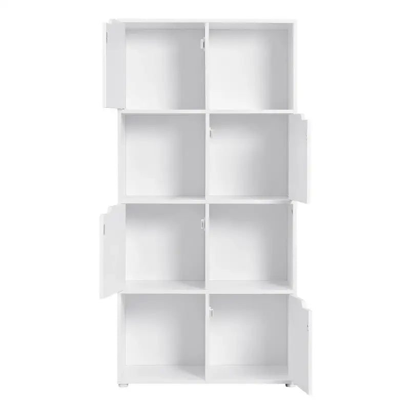 BukkitBow - Multifunctionele Boekenkast - 8 Compartimenten - Compact & Stijlvol - Veilig Ontwerp - 60x120x30cm