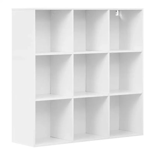 BukkitBow - Open Boekenkast met 9 Vakken - Hout/Melamine Fineer - Met achterwand - Ruimtebesparend en Stabiel - 94x93x29.5 cm