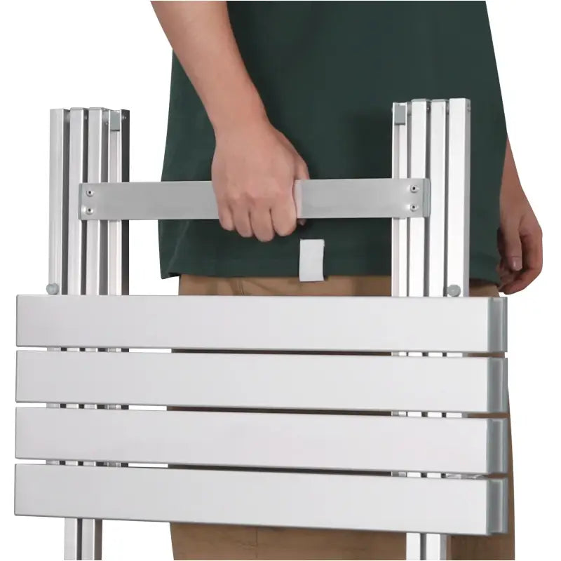 BukkitBow - Opvouwbare Campingtafel - van Stevig Aluminium - Lichtgewicht en Corrosiebestendig - Max 25 kg Belasting - 50.5x46.5x60cm