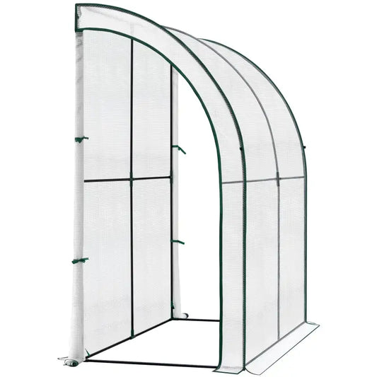 BukkitBow – Polytunnel Tuinkas – Winterproof Tunnel voor Groenten Teelt – Compacte Tuinkas met 2 Grote Deuren - 200X100X210CM