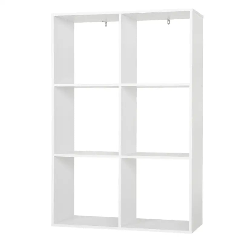 BukkitBow - Ruimtebesparende Boekenkast - 6 Kubusvakken - Multifunctioneel - Stabiel Ontwerp - 71x106x29cm
