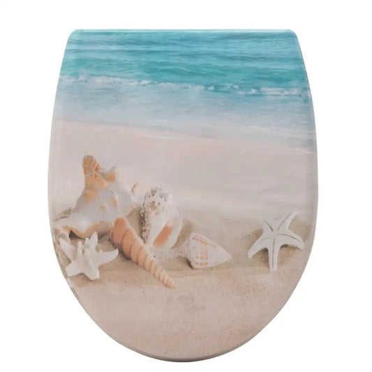 BukkitBow - Toiletbril met Softclose - Toiletbril / Toiletzitting met Print - Antibacterieel - V3