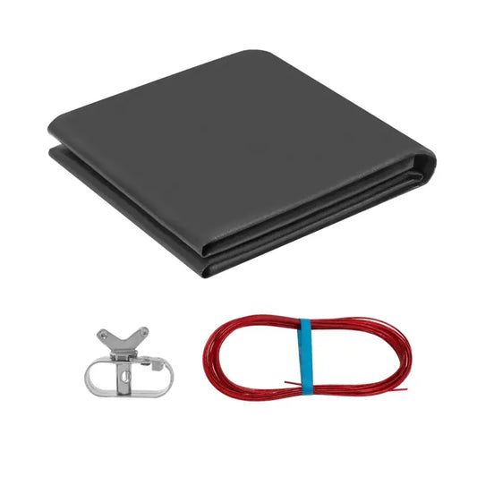 BukkitBow - Zwembadzeil/Afdekzeil voor Zwembad - Winter/Vorst Bedekking - Met Staalkabel en Opdraai Klem - Houdt Warmte in het Zwembad - Met Rand