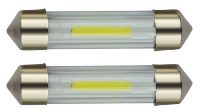 C5W 39mm autolamp 2 stuks | LED festoon | COB warmwit 3000K | 24 Volt - 2 Watt