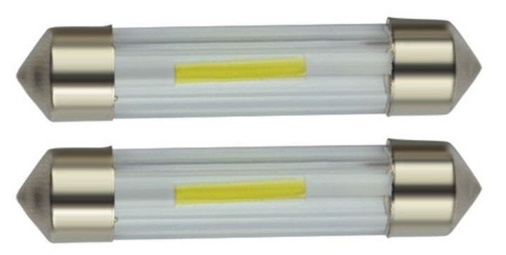 C5W 41mm autolamp 2 stuks | LED festoon | COB warmwit 3000K | 12 Volt DC - 2 Watt