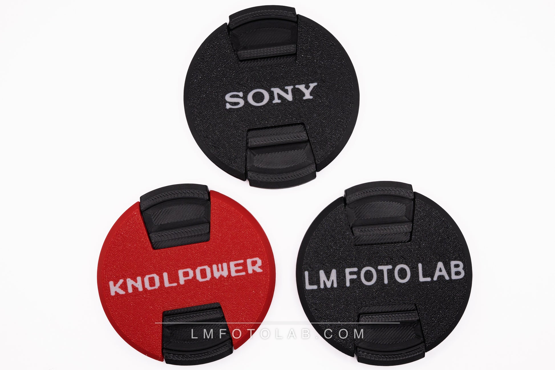 camera Lensdop diverse afmetingen custom tekst