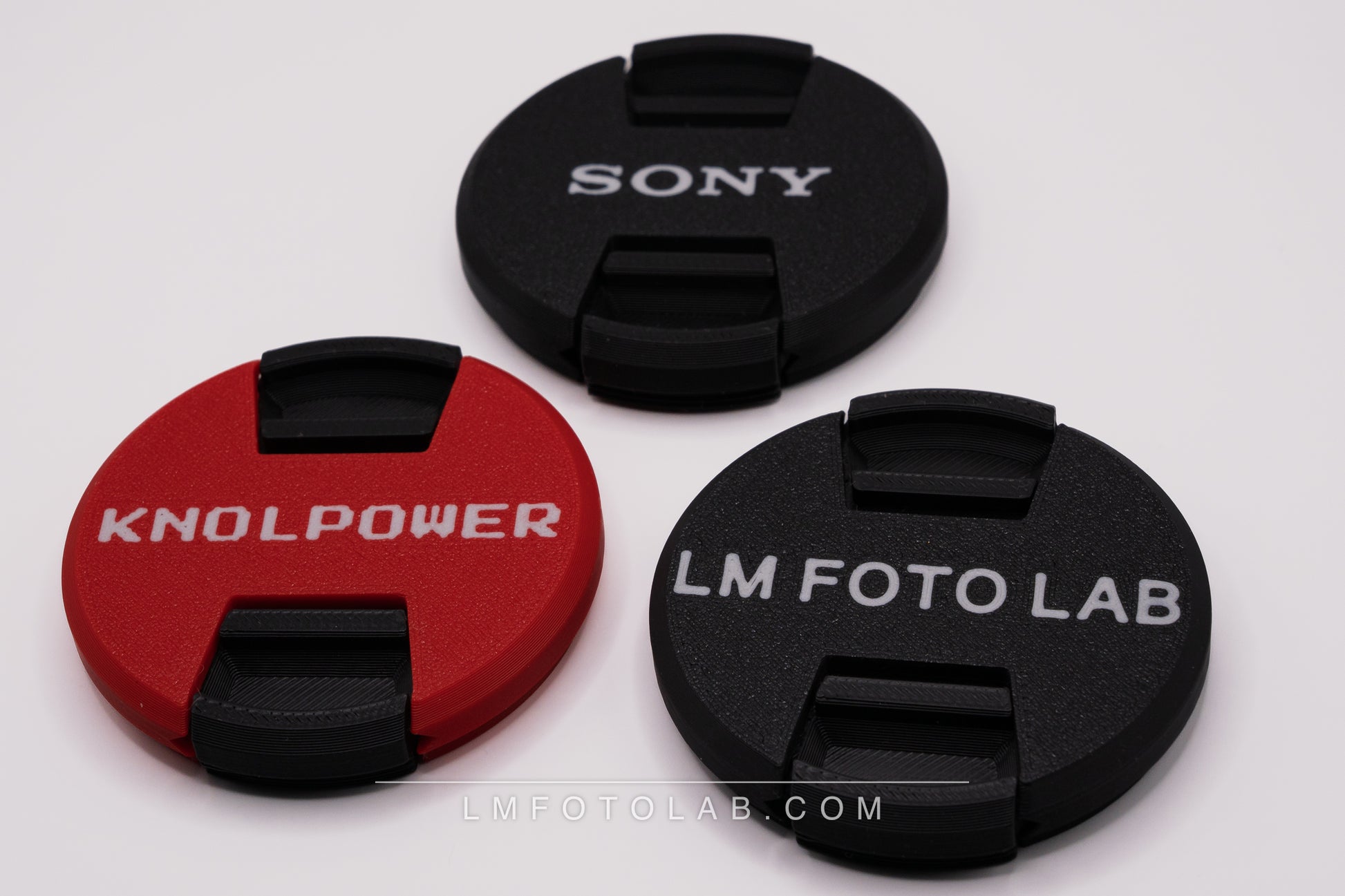 camera Lensdop diverse afmetingen custom tekst