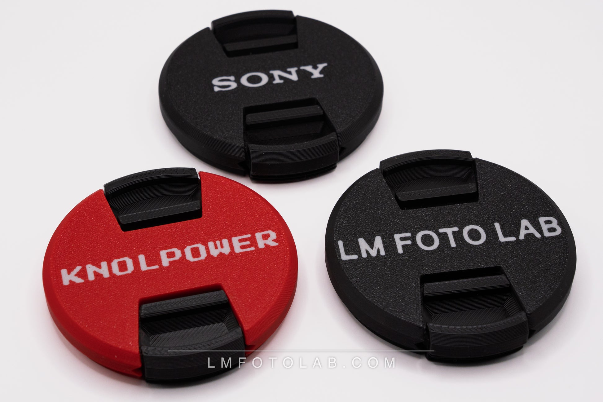 camera Lensdop diverse afmetingen custom tekst