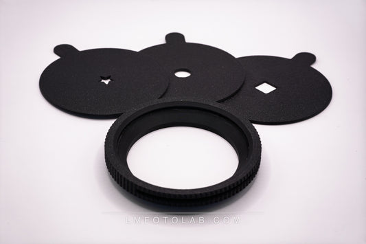 chameleon lens modulator + basis effectlenzen ster, vierkant en rondje