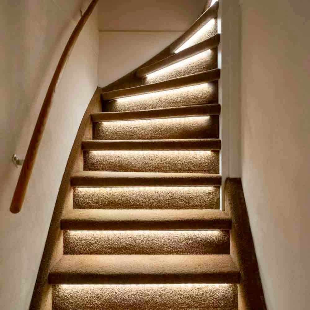 LED's Light Complete LED Trapverlichting set - 15 treden x 80 cm - Lengte aanpasbaar - Koud wit licht