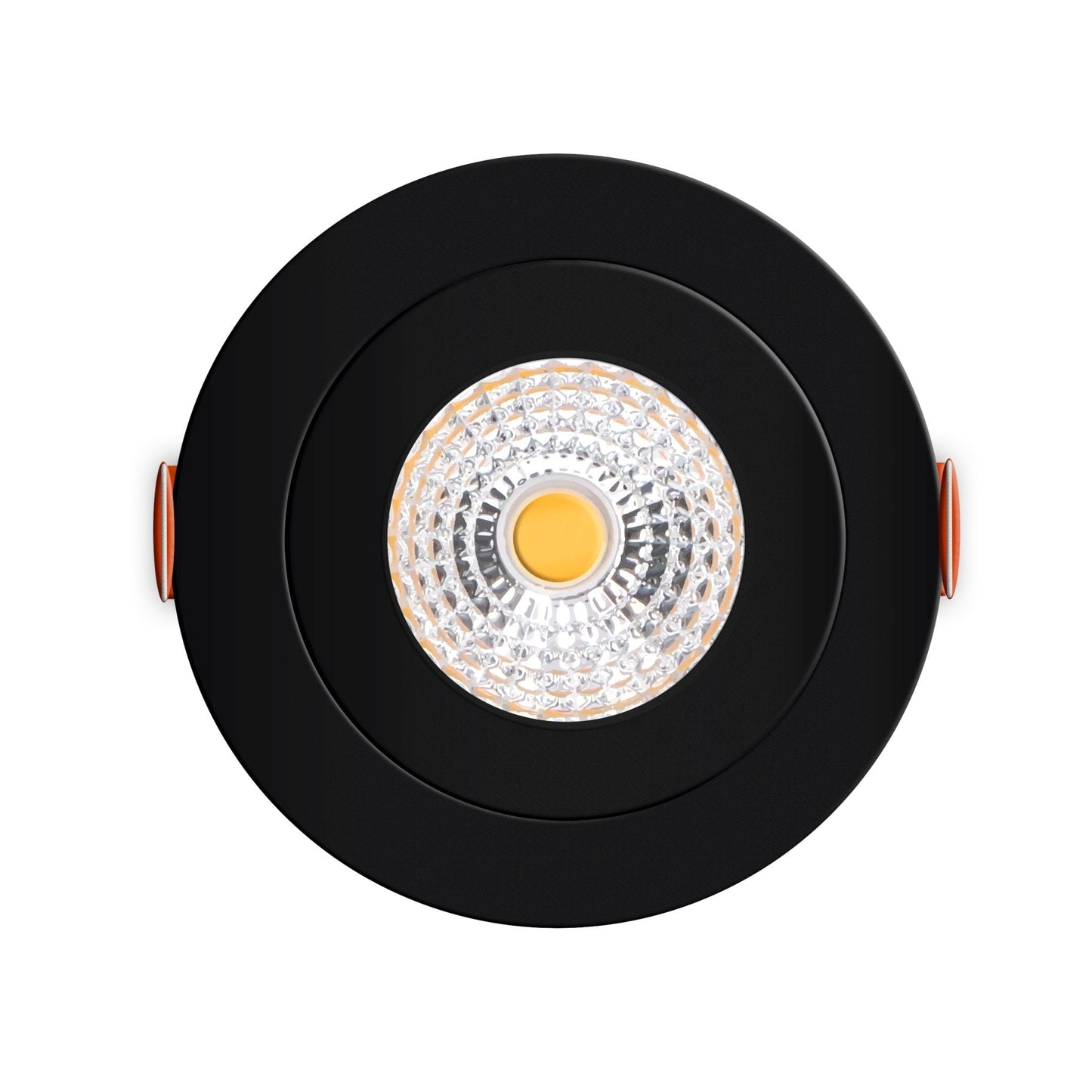 LED's Light Pro LED Inbouwspot Zwart - DimToWarm - Ø 68mm - Kantelbaar - Warm wit licht - CRI95- Dimbaar