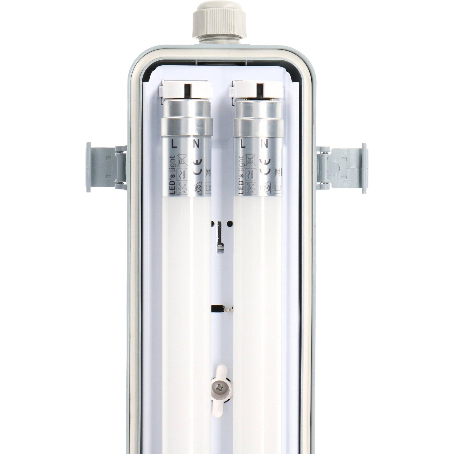 LED's Light Dubbele LED TL lamp 60 cm - compleet met LED buizen - Binnen en buiten - 2200 lm - 2x6W - 4000K