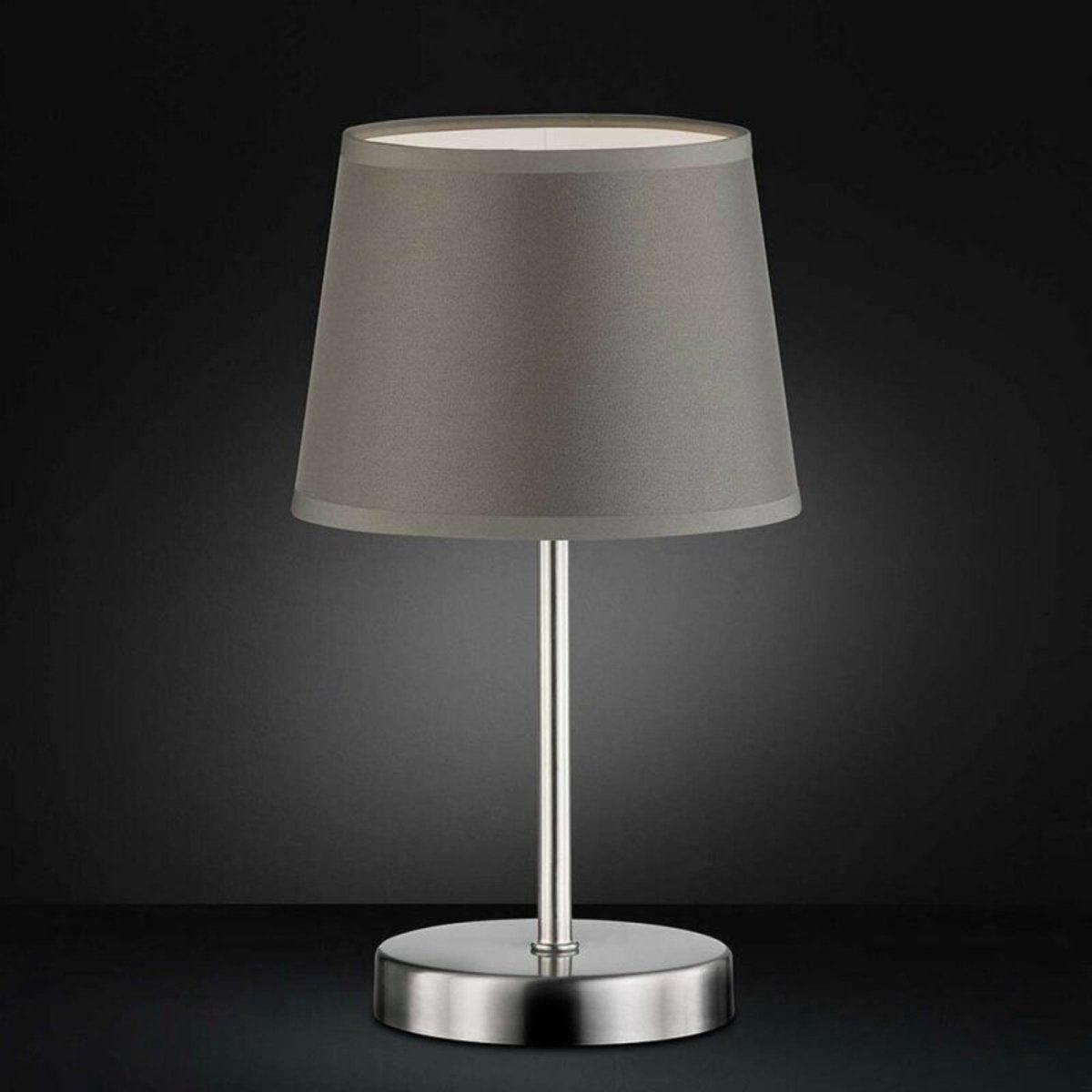 Eleganto LED Tafellamp met voetschakelaar - E14 fitting - Grijs - 32 cm