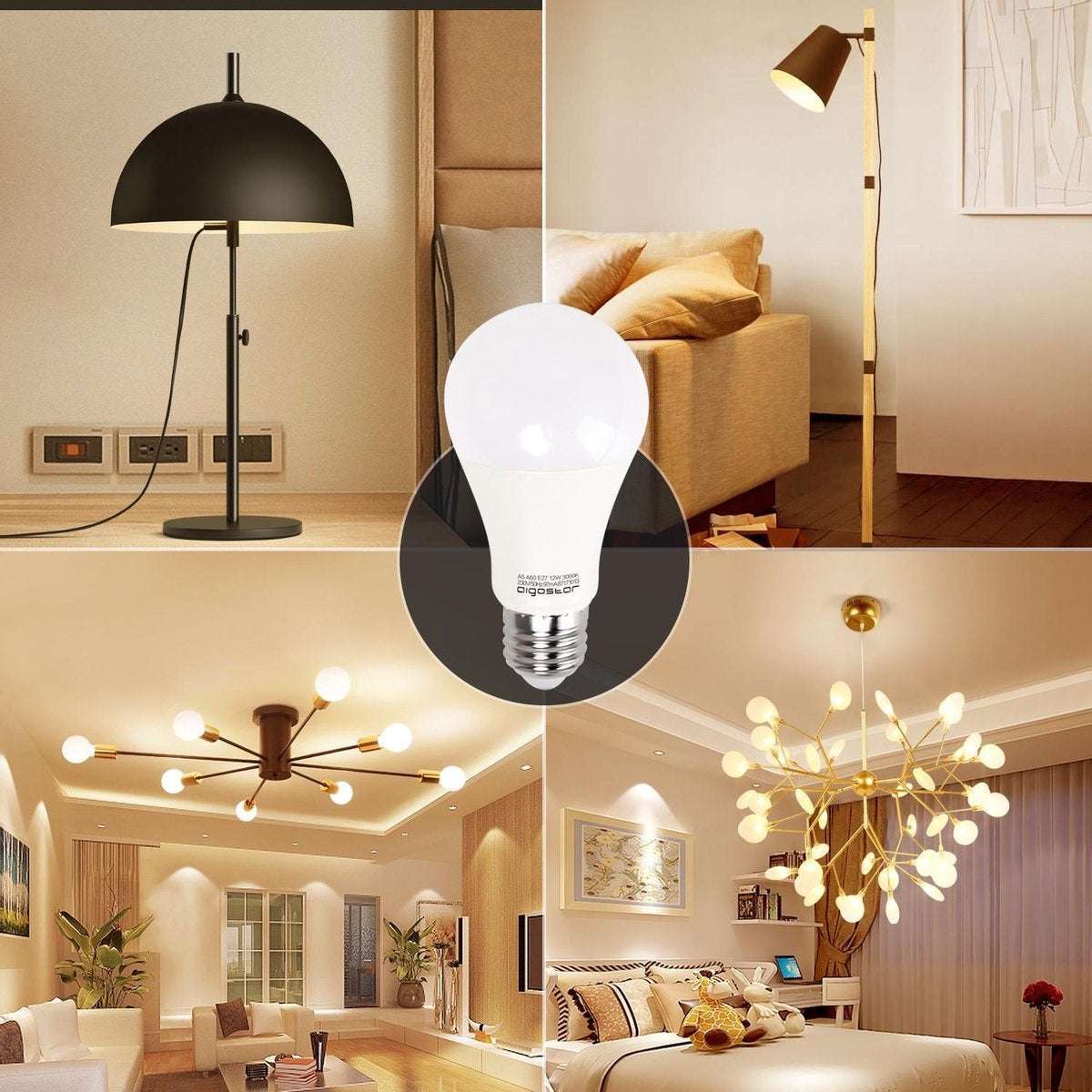 Gloeilamp E27 | LED 12W~100W halogeenvervanger | warmwit 3000K 984Lm | 5 stuks | 230V