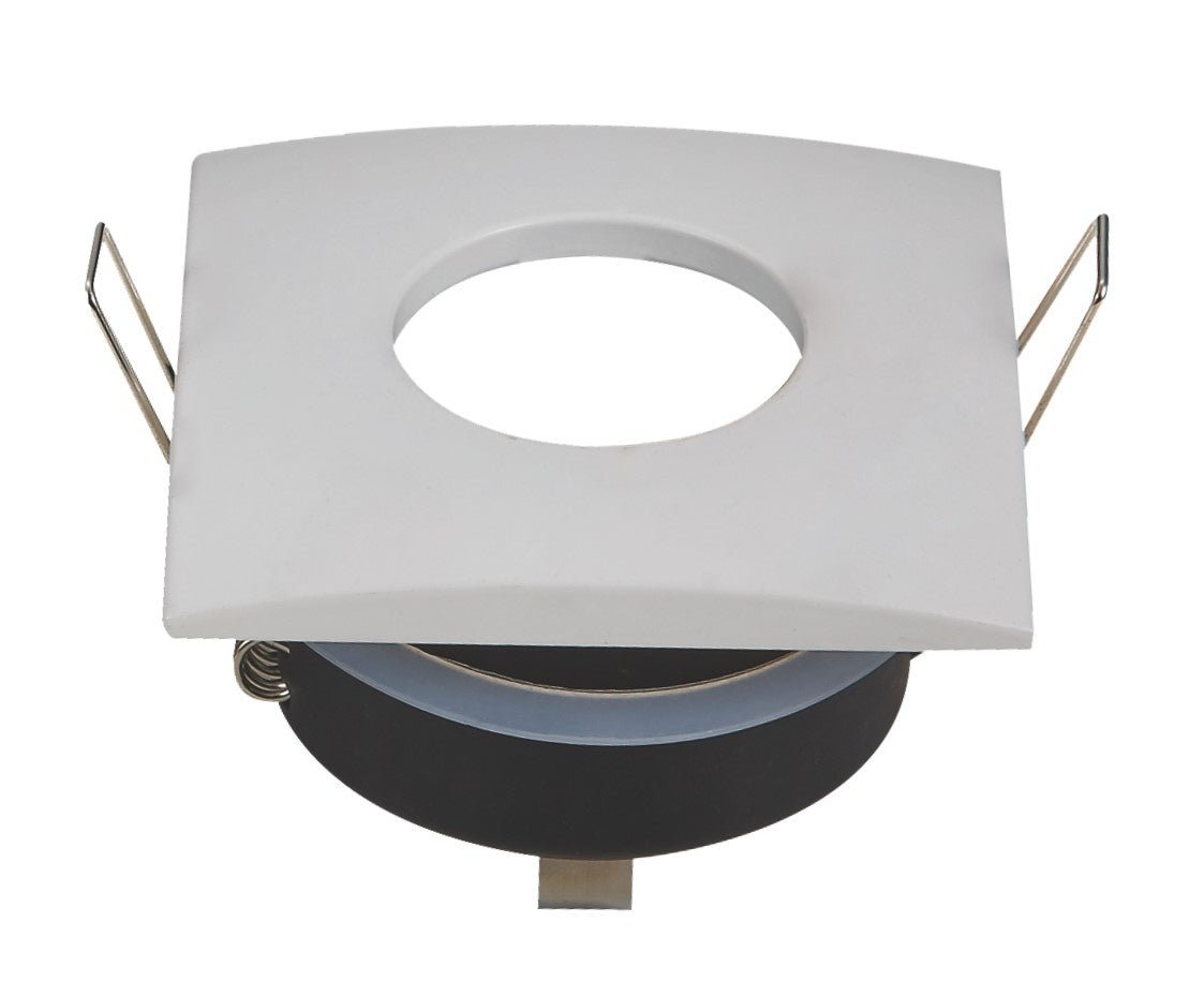 Inbouwframe 84mm x 84mm | vierkante inbouwspot wit | boorgat Ø 75 mm