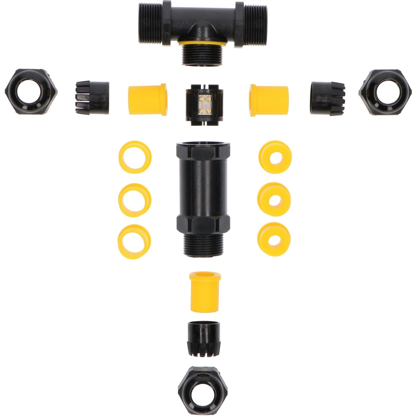 LED's Light Pro Kabelverbinder T-connector - IP68 waterdicht - Voor 3 kabels van 4 tot 14 mm