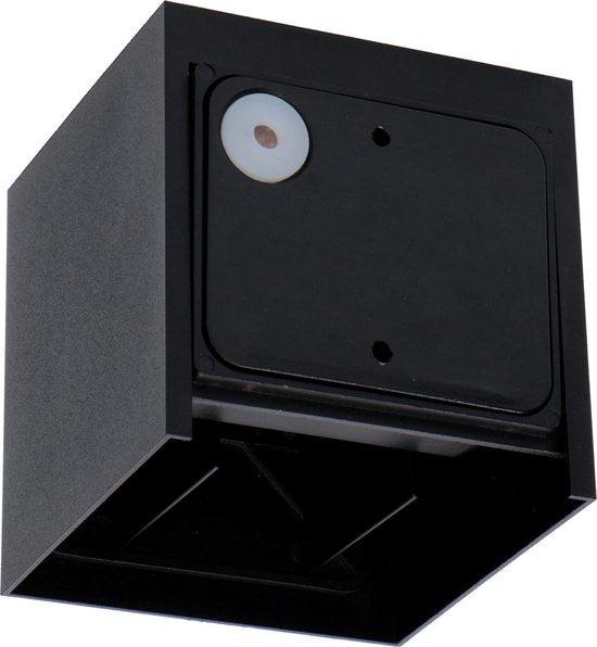 LED's Light Kubus LED Wandlamp buiten - 2 lichts - Dimbaar en instelbare lichtkleur - IP65 Waterdicht - Zwart