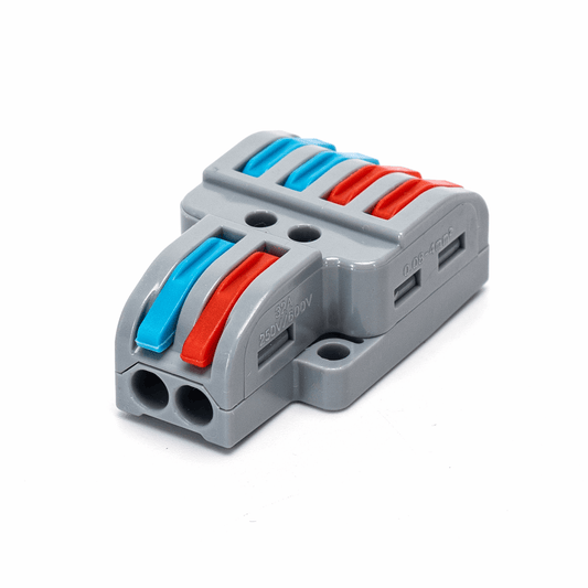 Lasklem set 5 stuks - 4~2 split verbindingsklem 0.08-4mm² | IP20 hersluitbaar