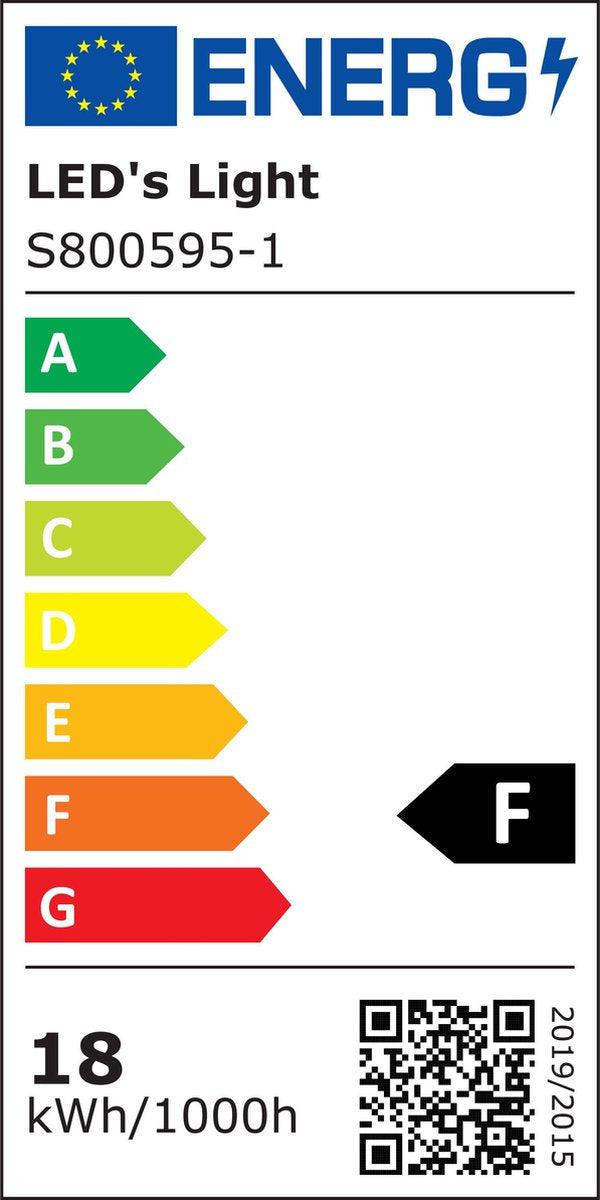 LED Badkamerlamp rond 37 cm - universeel - Spatwaterbestendig IP44 - Koud wit licht