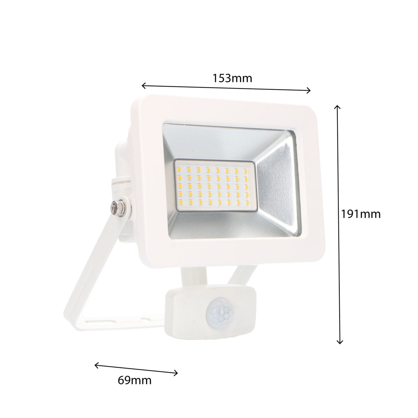 LED's Light Floodlight 3300 - Met licht- en bewegingssensor - Binnen & Buiten - 30W - Wit