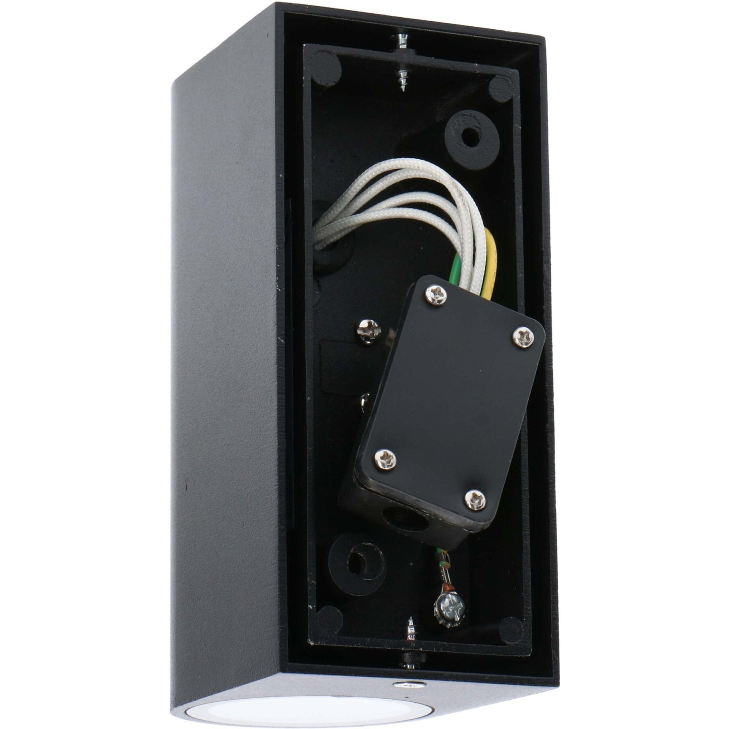 LED's Light LED Wandlamp buiten - Cilinder met 2 x GU10 fitting - Model Sapri - IP44 - Zwart