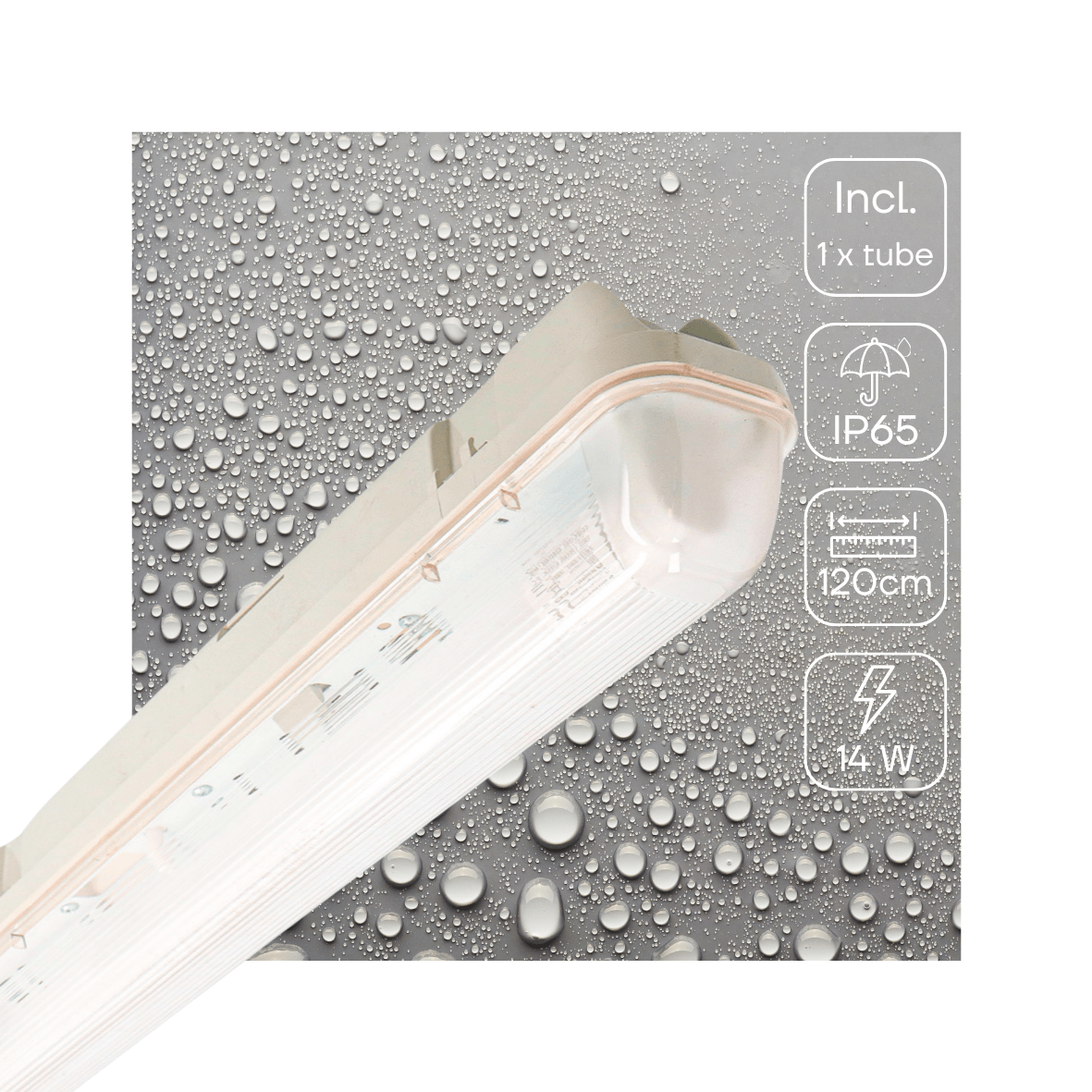 LED's Light LED TL armatuur met sensor 120 cm - Bewegingssensor en nachtsensor - Waterdicht - 2100 lm