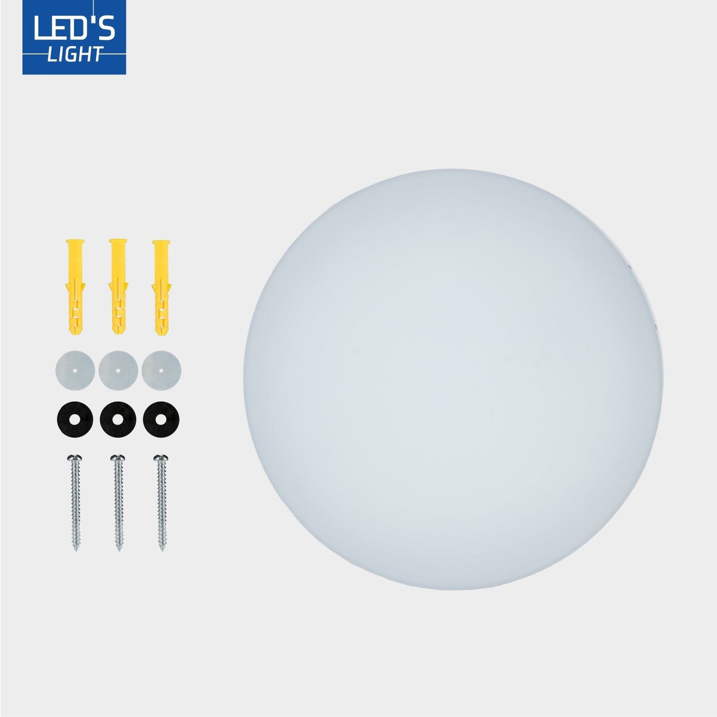 LED's Light Plafondlamp 25 cm - 6 lichtstanden - Geschikt voor alle binnenruimtes - IP54