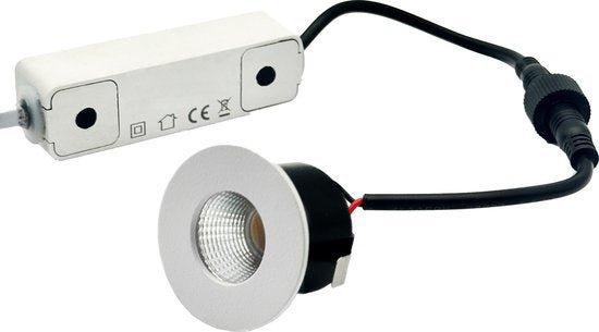 LED's Light PRO mini inbouwspot 3 cm - Voor overkapping, veranda's en inbouwplafonds - Dimbaar - 3 Kleuren plaatjes