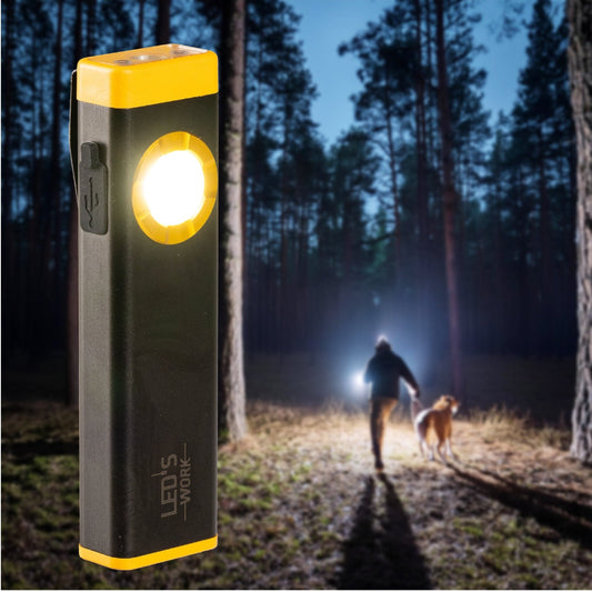 LED's Work Oplaadbare LED Mini Zaklamp met 3 lichtstanden (100, 500 en 700 Lumen)