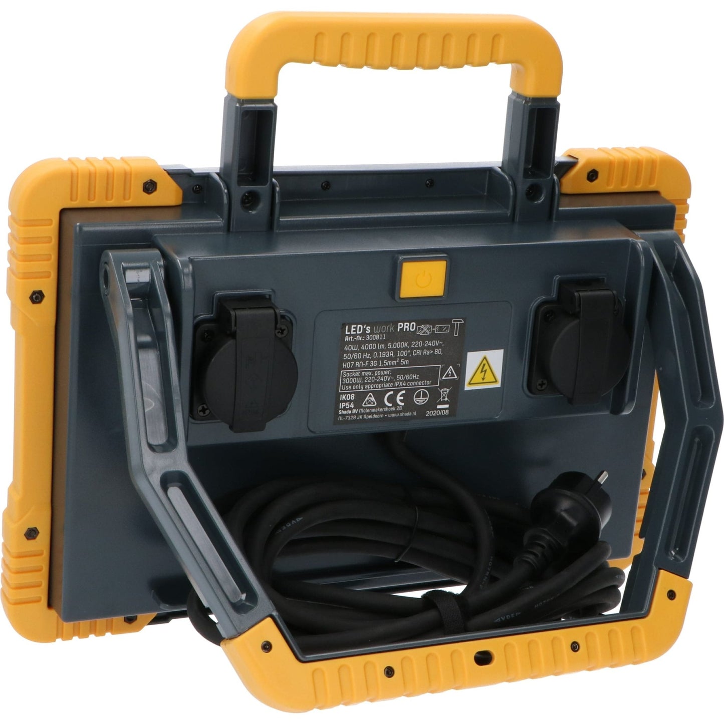 LED's Light Draadloze LED Zwaailamp op Batterijen - 9 standen - Magnetisch & Waterdicht - Blauw