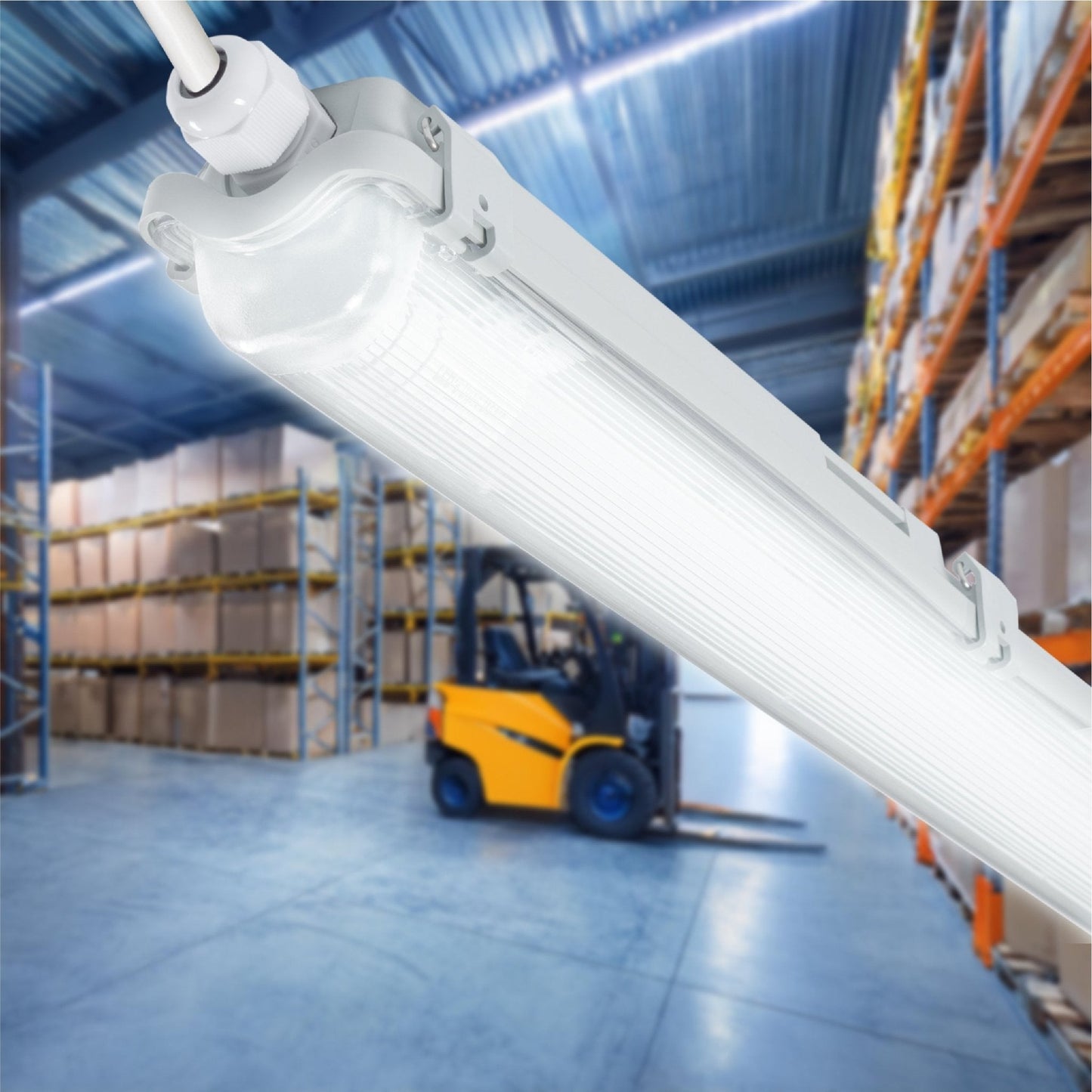 LED's Light LED TL armatuur met lamp 120 cm - Koud wit licht 6500 K - Waterdicht - Complete set