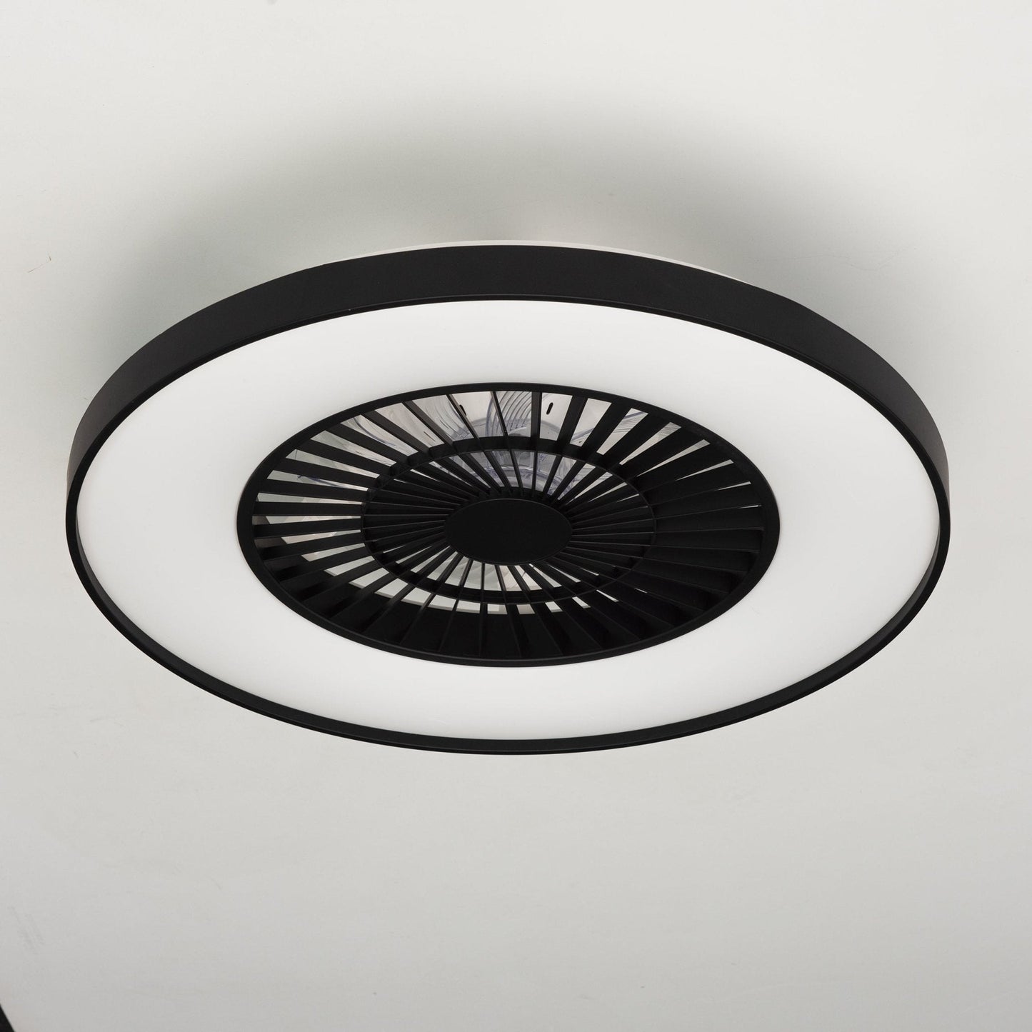 Proventa Premium Plafondventilator met lamp 60 cm - Zomer- en winterstand met afstandsbediening - Zwart