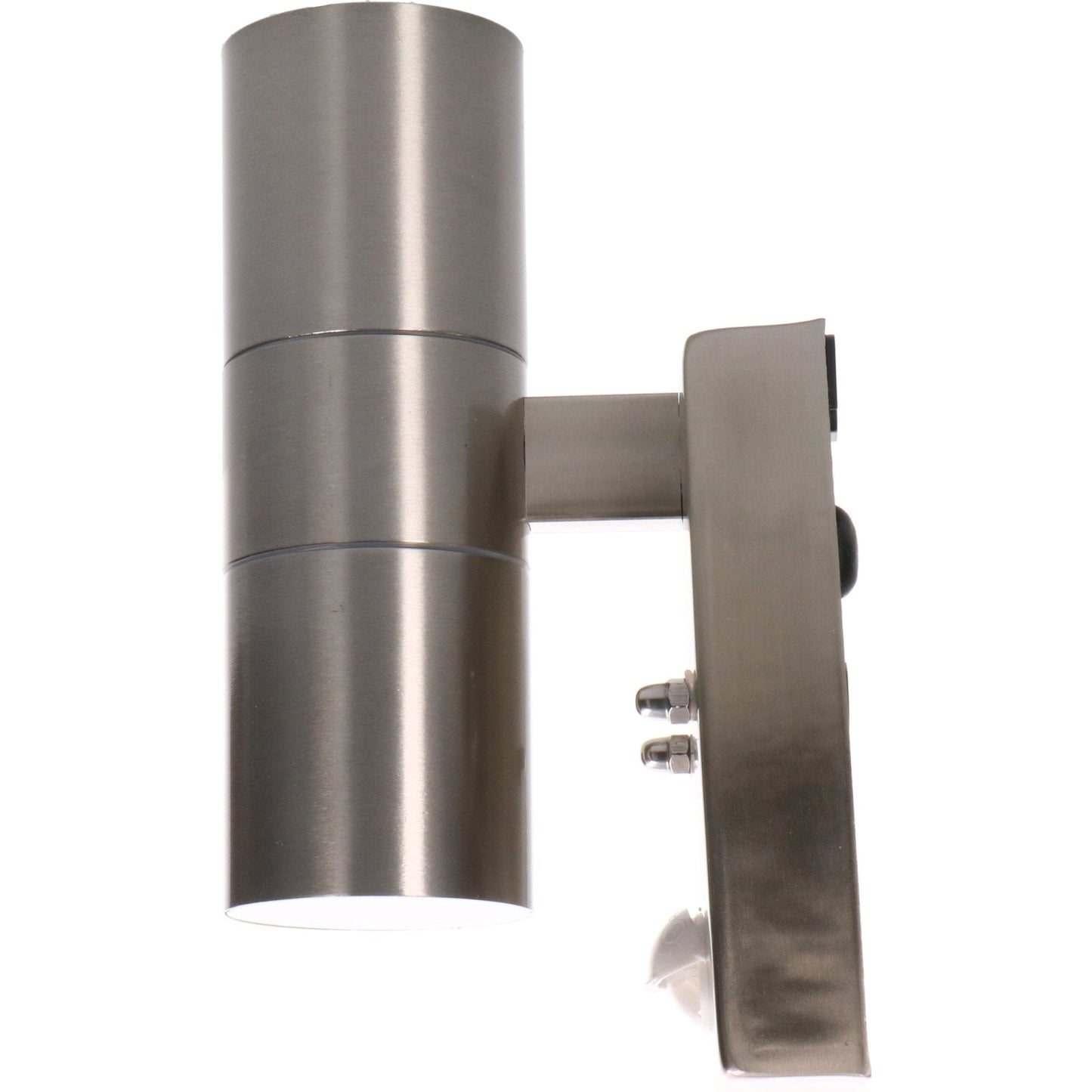 LED's Light RVS LED Buitenlamp met Bewegingssensor - 2 lichts up & down - IP44 - Zilver