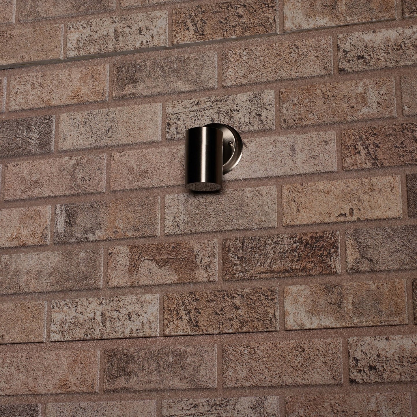 RVS LED Muurlamp Buiten - Spot met GU10 fitting - Model Monza - IP44 - Zilver