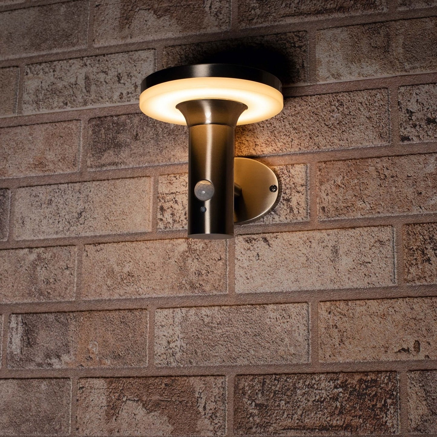 RVS Solar LED Buitenlamp met bewegingssensor - Draadloos - 3 standen - Zilver