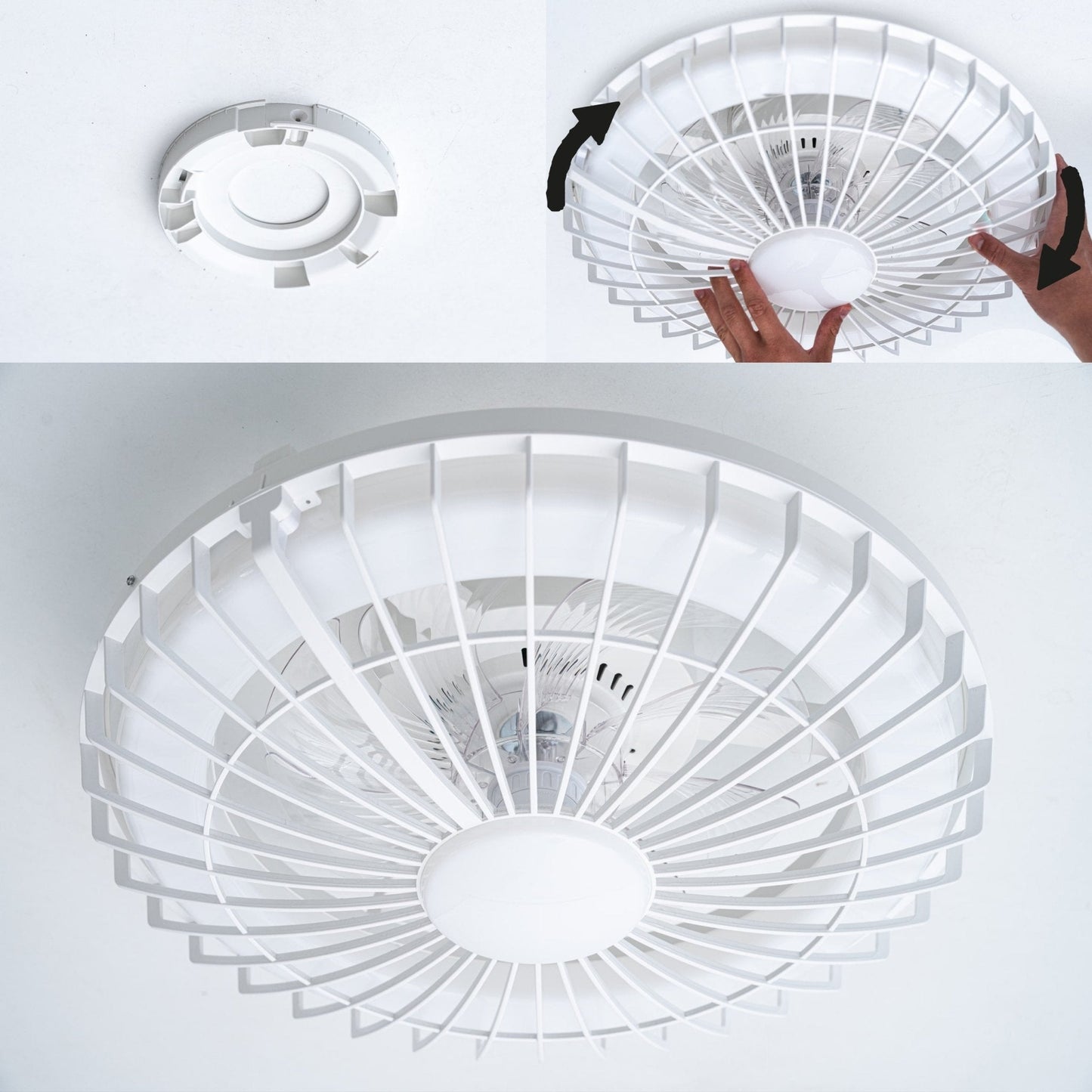 LED's Light Plafondlamp met LED verlichting en ventilator - Dimbaar en instelbare kleurtemperatuur – Incl. afstandsbediening