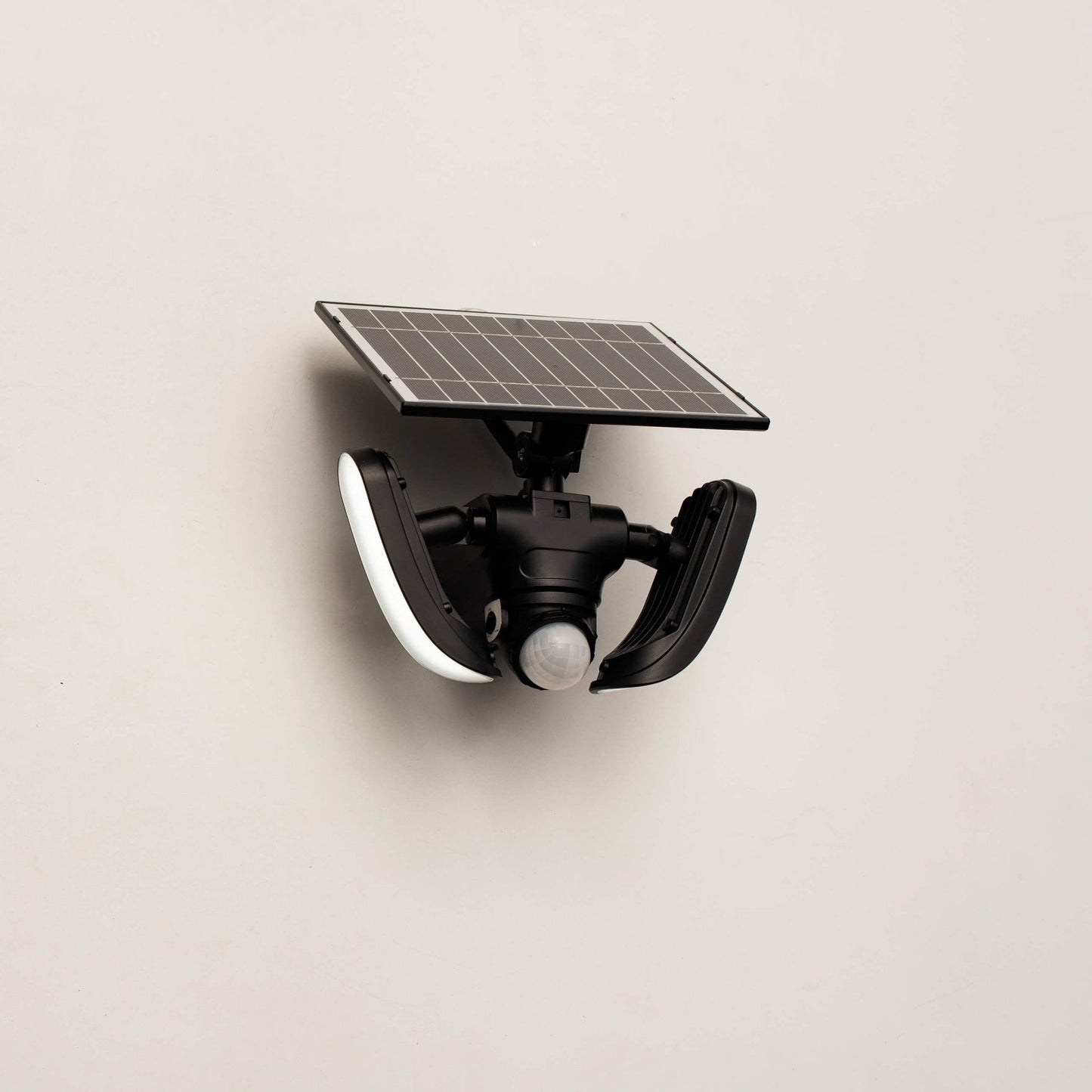 LED's Light Solar LED Buitenlamp met Bewegingssensor - 2 lichts - Automatisch aan/uit - Afneembaar paneel - Zwart