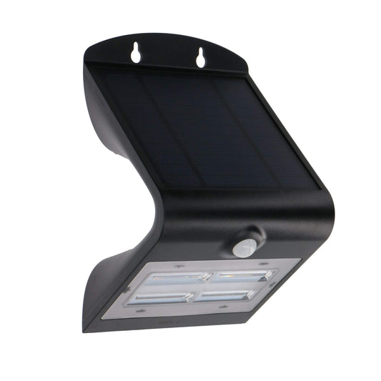 LED's Light Solar LED Buitenlamp met Bewegingssensor 400 - 3 lichtstanden - Automatisch aan/uit - Zwart