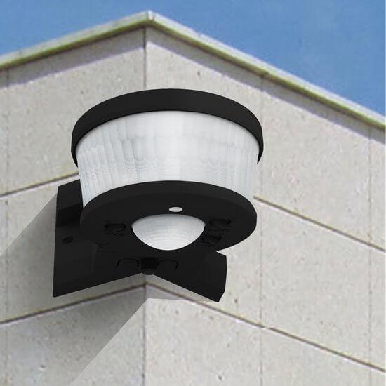LED's Light Pro Bewegingssensor met Hoekbeugel Universeel - 12 meter bereik - Zwart
