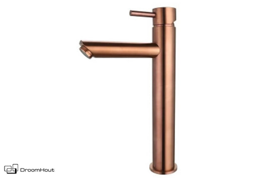 Wastafelmengkraan hoog brons