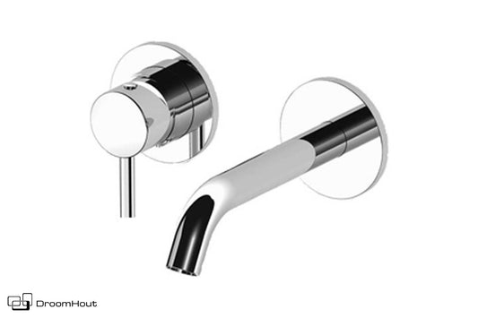 Wastafelmengkraan inbouw chroom