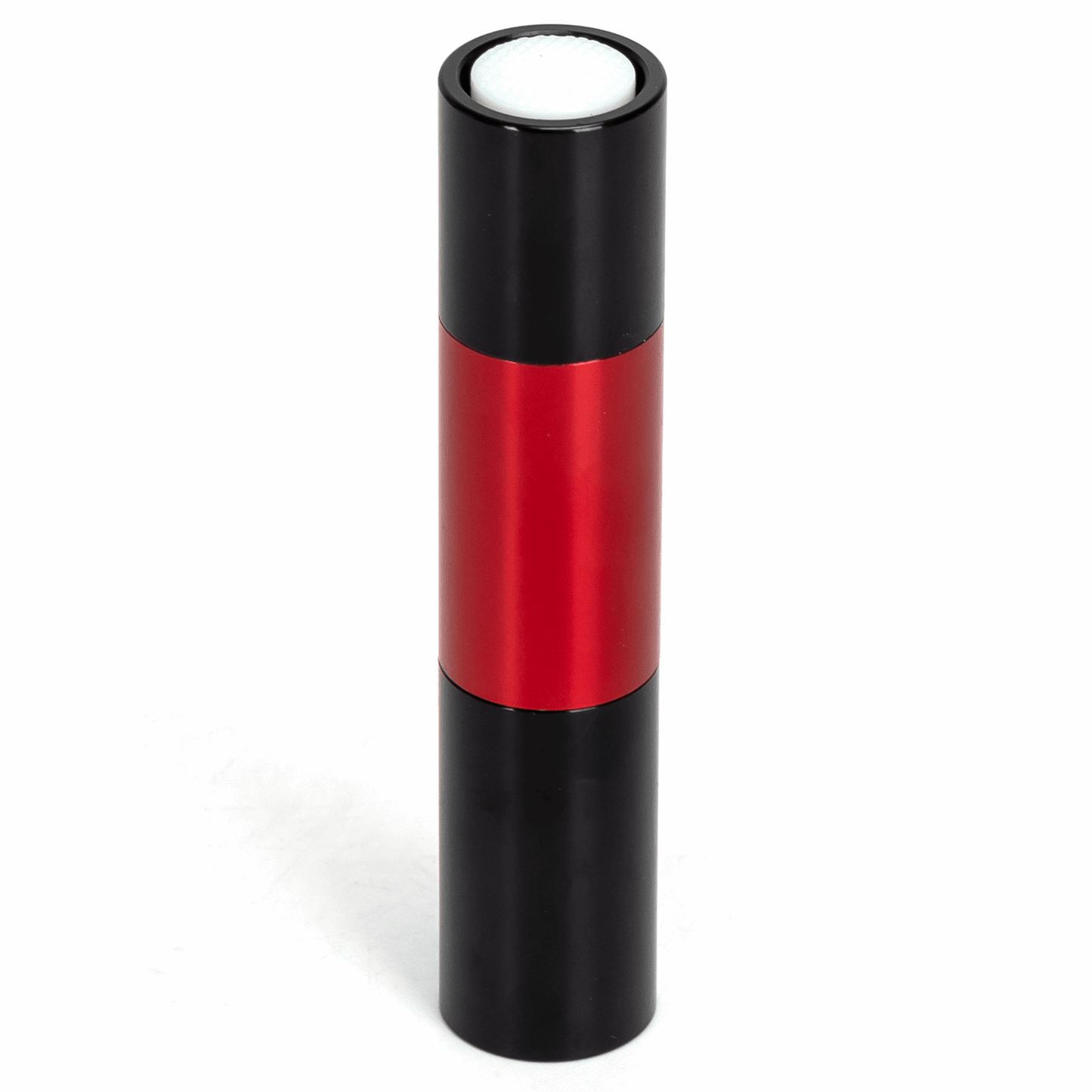Zaklamp rood zwart aluminium behuizing | 1x AA batterij (exclusief) - 120° 86m 47Lm