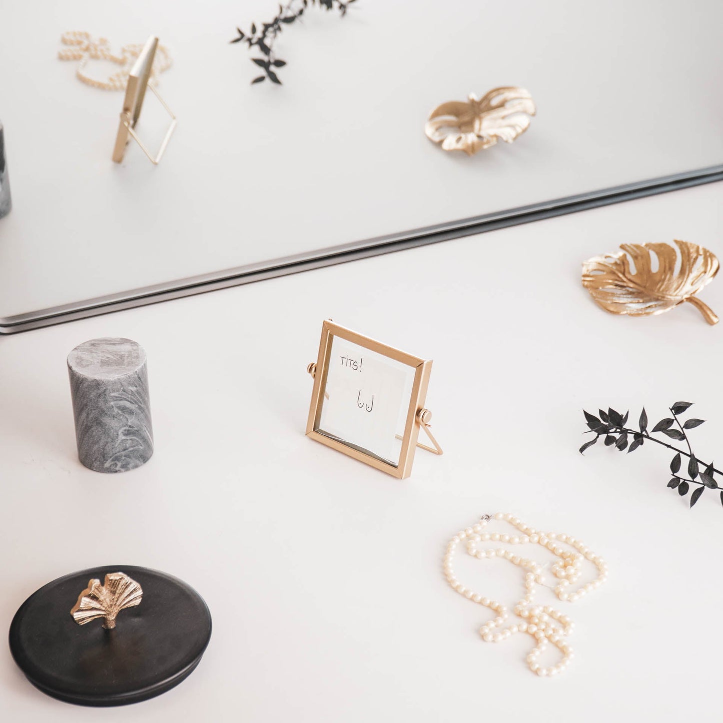 Fotolijst - Metaal/Glas - Goud - 12x1,5x10,5cm