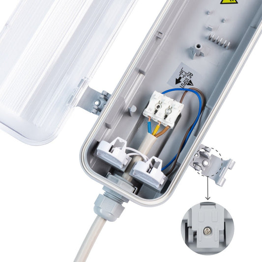 2 PACK - LED's Light LED TL dubbel armatuur 150 cm - Compleet met 2 LED TL buizen 150 cm - 5760lm