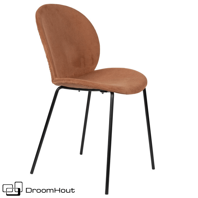 Eetkamerstoel Bonnet van Zuiver terracotta (set van 2)