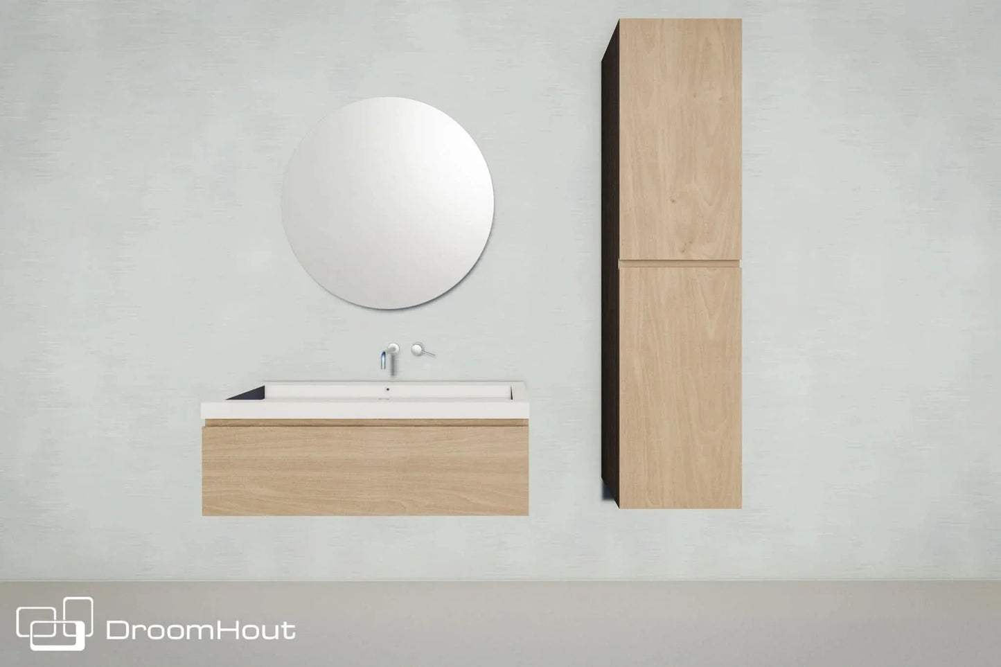 Houten badkamerkast Aqua en Wellness