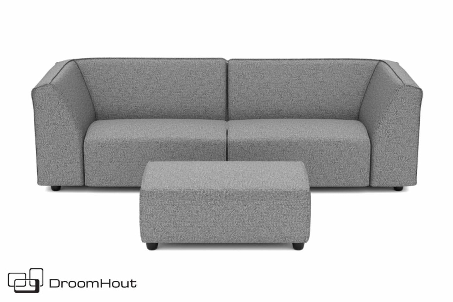 Chill loungebank Bubalou 3-zits + hocker small