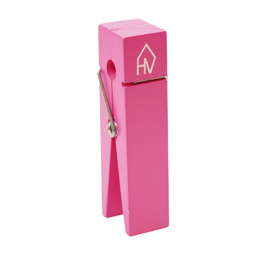 Knijper - Hout - Neon Roze - 4x15cm