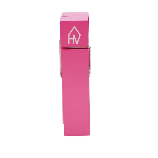 Knijper - Hout - Neon Roze - 4x15cm